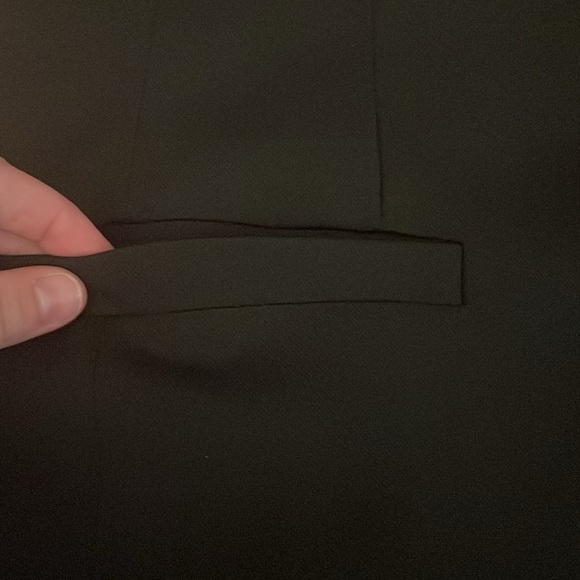 NWT Sleeveless Vest Blazer Longline Pearl Closure by New Collection - Picture 4 of 8